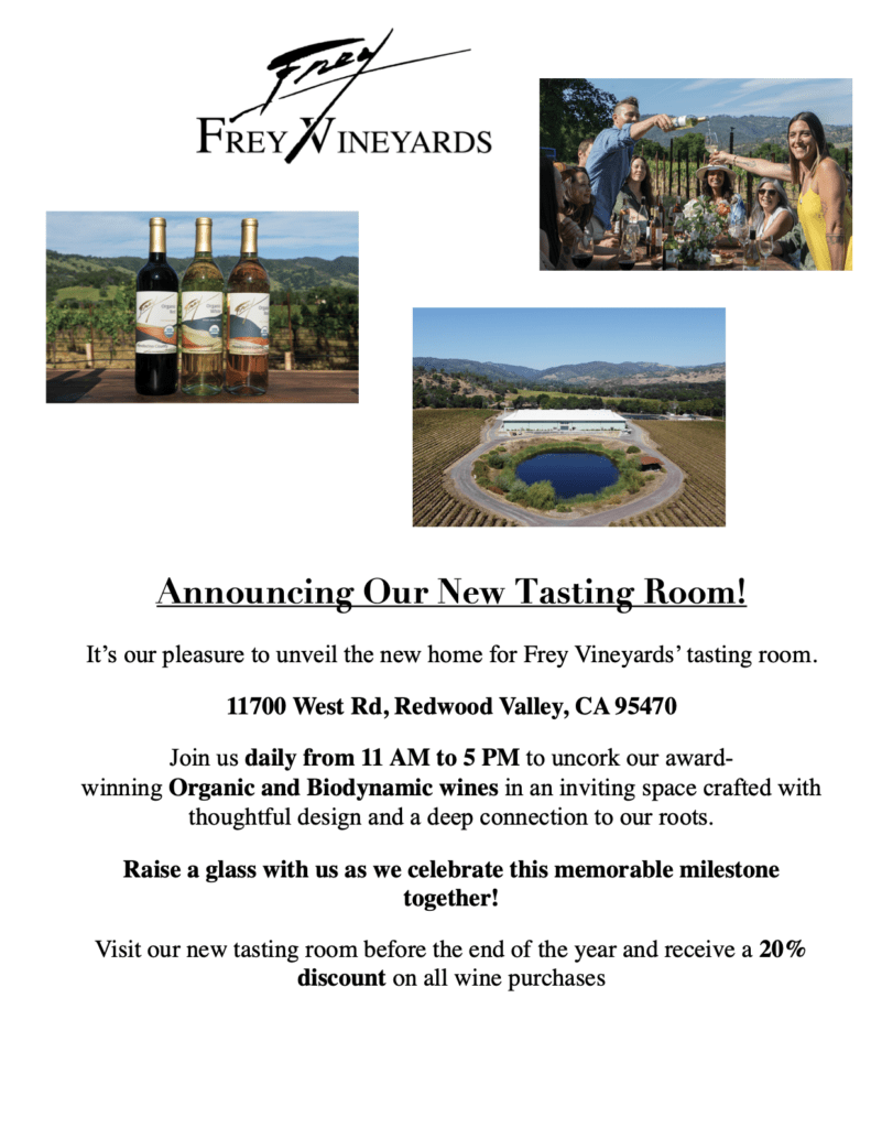 Tasting room announcement.1
